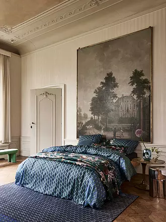 ESSENZA | Satin Bettwäsche 70x90cm/140x200cm TESSE Reef Green | rot