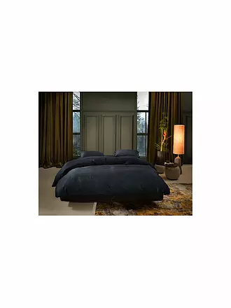ESSENZA | Satin Bettwäsche Minte 70x90cm / 140x200cm Nightblue | orange
