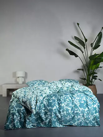 ESSENZA | Satin Bettwäsche SORA 70x90cm/140x200cm Smoke Blue | hellblau
