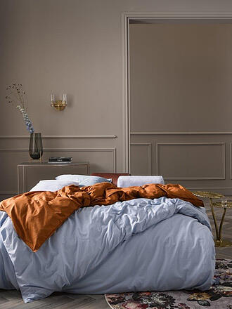ESSENZA | Satin-Bettwäsche 70x90cm/140x200cm Dusty Rose | hellblau