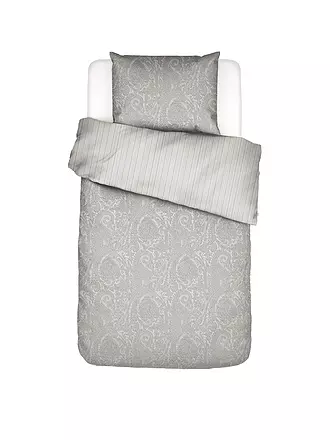 ESSENZA | Satin-Bettwäsche FABRICE 70x90cm/140x200cm Cloud Grey | hellgrau