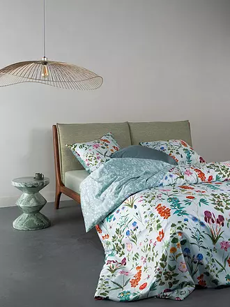 ESSENZA | Satin-Bettwäsche MARIGOLD 70x90cm/140x200cm Vanilla | hellblau