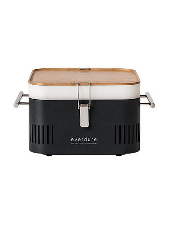 EVERDURE BY HESTON BLUMENTHAL | Tragbarer Holzkohlegrill CUBE Graphite | orange