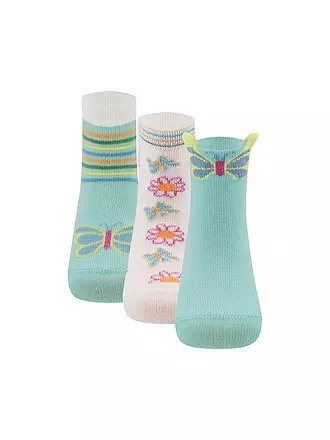 EWERS | Baby Socken 3er Pkg hellblau | creme