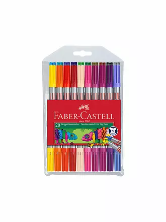 FABER-CASTELL | Doppelender Filzstift, 20er Etui | keine Farbe