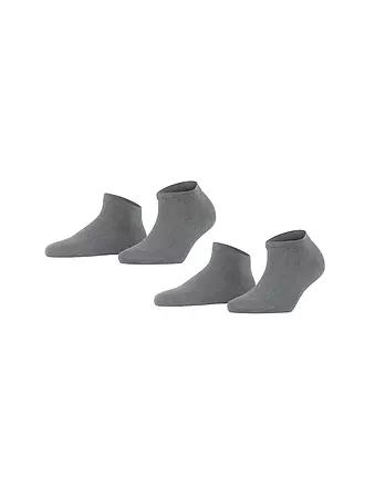 FALKE |  Sneakersocken Happy 2er Pkg Weiss | grau