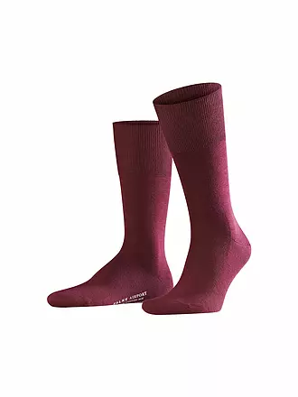 FALKE |  Socken dark blue melange | dunkelrot