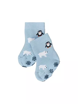 FALKE | Baby Jungen Socken WINTER ANIMALS crystal blue | hellblau