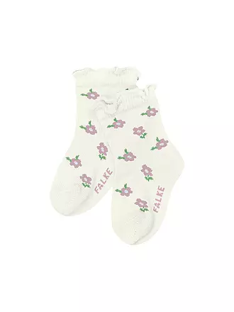 FALKE | Baby Mädchen Socken LITTLE DITSY FLOWERS space blue | creme