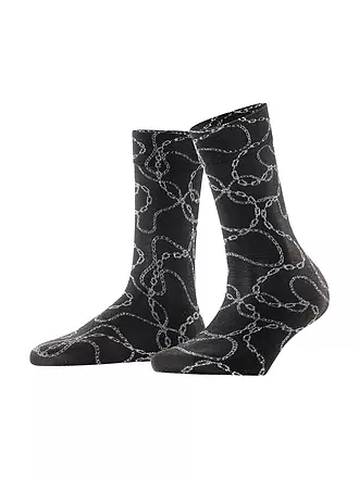 FALKE | Feinstrumpfsocken JEWEL CASE 30DEN black/silver | schwarz