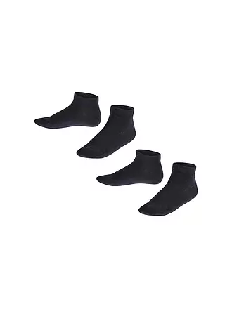 FALKE | Happy Kinder Sneakersocken 2-er Pkg. (dark navy) | weiss