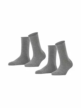 FALKE | Happy Socken 2er Pkg dark navy | grau