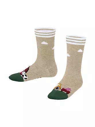 FALKE | Jungen Socken FARM LIFE space blue | beige
