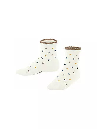 FALKE | Kinder Socken MULTIDOT gloss | weiss