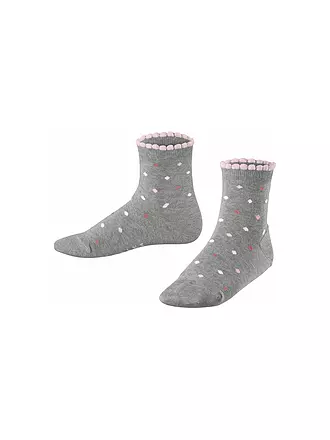 FALKE | Kinder Socken MULTIDOT light grey | pink