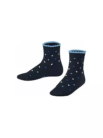 FALKE | Kinder Socken MULTIDOT light grey | blau