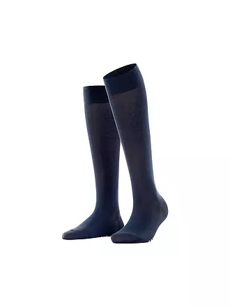 FALKE | Kniestrümpfe COTTON TOUCH dark navy | schwarz