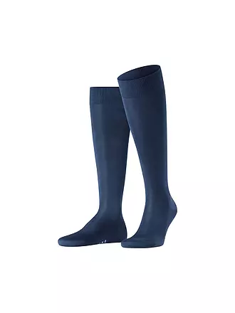 FALKE | Kniestrümpfe TIAGO anthracite melange | blau