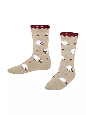 FALKE | Mädchen Socken CUTE SHEEP lipstick | beige