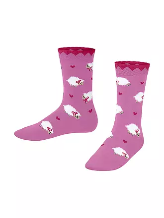 FALKE | Mädchen Socken CUTE SHEEP lipstick | dunkelblau