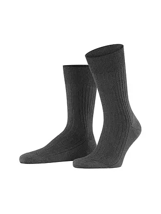 FALKE | Socken BRISTOL PURE black | grau