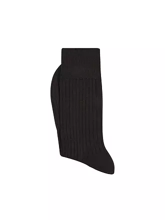 FALKE | Socken BRISTOL PURE black | braun