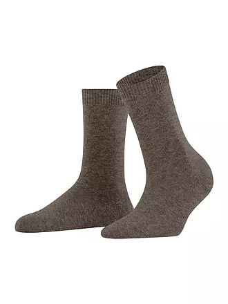 FALKE | Socken COSY WOOL porto mel | dunkelrot
