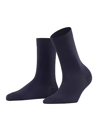 FALKE | Socken COTTON TOUCH Silver | dunkelblau
