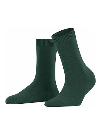 FALKE | Socken Cosy Wool hunter green | dunkelgrün