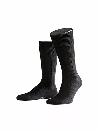 FALKE | Socken LHASA light greymelange | schwarz