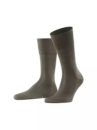 FALKE | Socken TIAGO anthracite melange | olive