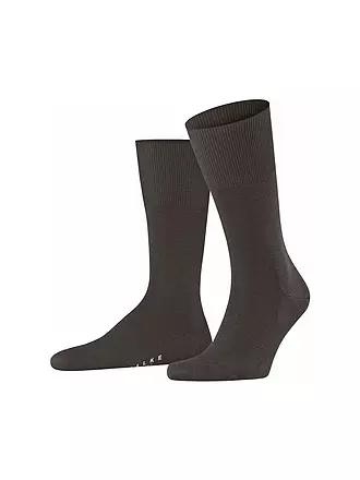 FALKE | Socken brown mel. | olive