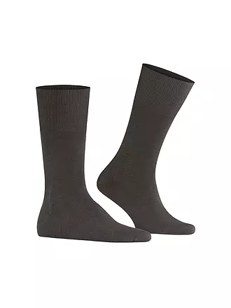 FALKE | Socken brown mel. | grün