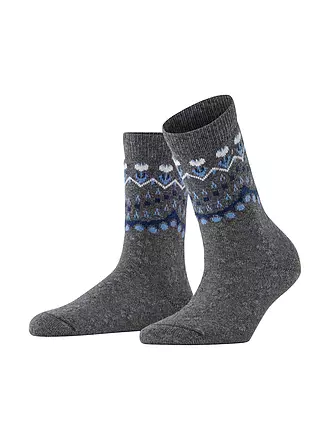 FALKE | Socken light greymelange | schwarz
