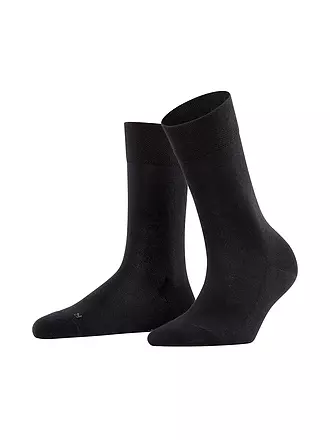 FALKE | SockenSocken SENSITIVE LONDON dark blue mel. | schwarz