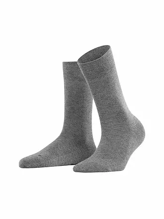 FALKE | SockenSocken SENSITIVE LONDON dark blue mel. | hellgrau