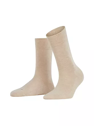 FALKE | SockenSocken SENSITIVE LONDON dark blue mel. | camel