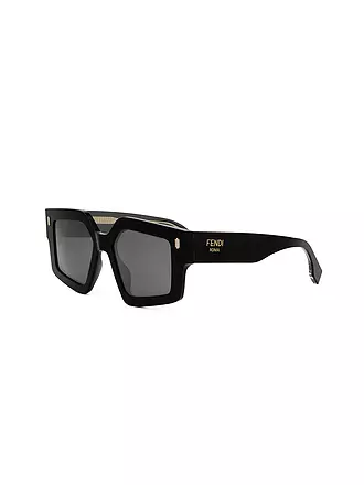 FENDI | FENDI Roma schwarze eckige Sonnenbrille | braun