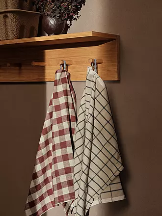 FERM LIVING | Geschirrtuch HALE Sand / Black | beige