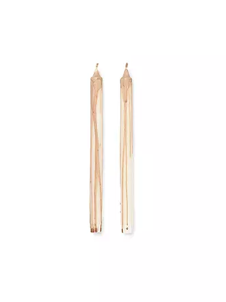 FERM LIVING | Stabkerze DRYP 2er Set 30cm Beige | hellgrau