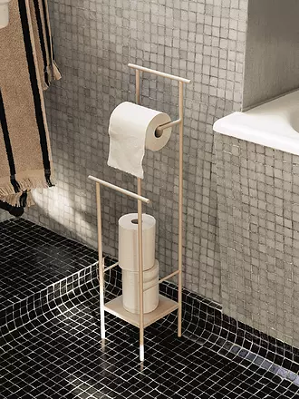 FERM LIVING | Toilettenpapierständer DORA Black | beige