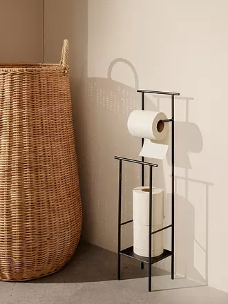 FERM LIVING | Toilettenpapierständer DORA Black | beige