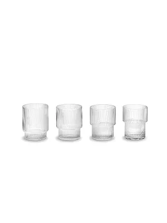 FERM LIVING | Trinkglas 4er Set RIPPLE | 