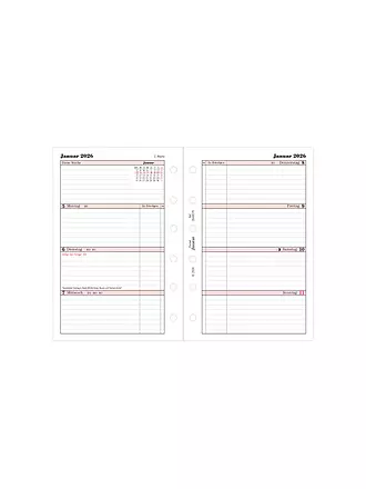 FILOFAX | Kalendereinlage Professional Pocket Woche Deutsch 2026 | weiss