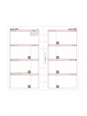 FILOFAX | Kalendereinlage Woche Deutsch Personal 2026 | weiss