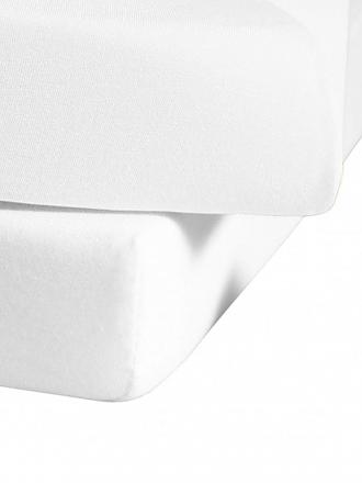 FLEURESSE | Jerseyspannleintuch 150x200cm (Silber) | weiss