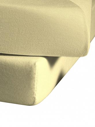 FLEURESSE | Jerseyspannleintuch 150x200cm (Silber) | gelb