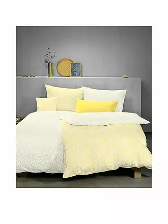 FLEURESSE | Leinen Bettwäsche Nizza 70x90cm / 140x200cm Vanille | gelb