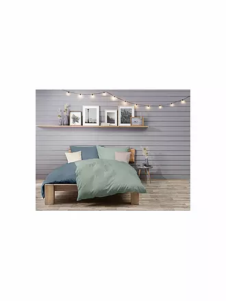FLEURESSE | Musselin Bettwäsche CAPRI 70x90cm/140x200cm Mint | hellblau