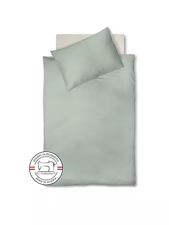 FLEURESSE | Satin Bettwäsche Royal Uni 140x220cm Olive | grau